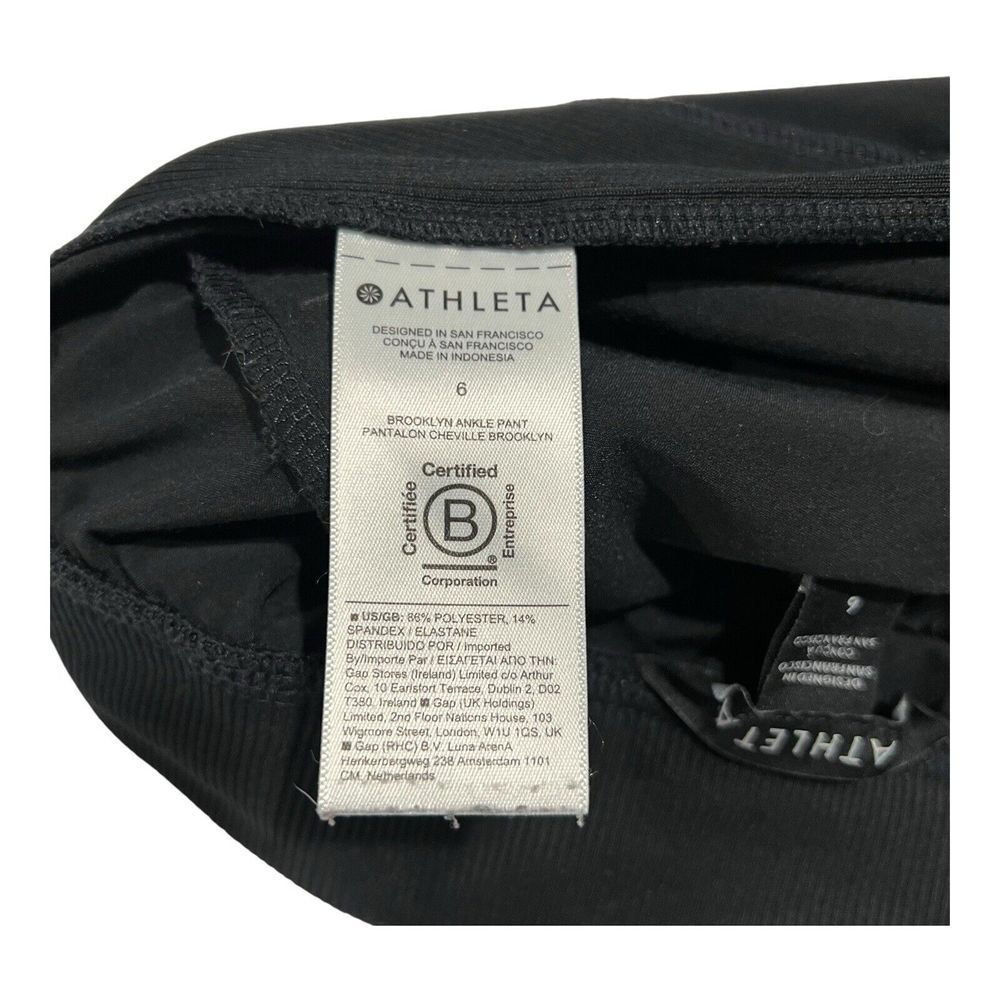 Athleta Women's Brooklyn Ankle Pant Pull On Sz 6 Semi fitted With A High-rise - Picture 10 of 11